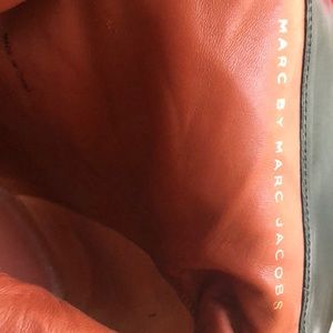 Marc Jacobs Black Leather zip Ankle Boots.